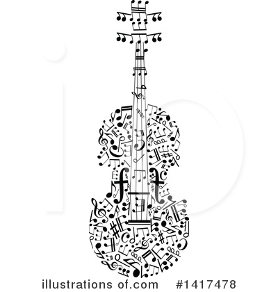 Music Note Clipart #1417478 by Vector Tradition SM