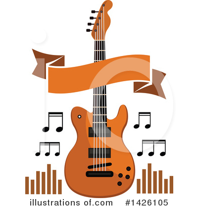 Electric Guitar Clipart #1426105 by Vector Tradition SM