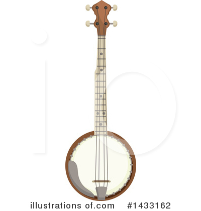 Banjo Clipart #1433162 by Vector Tradition SM