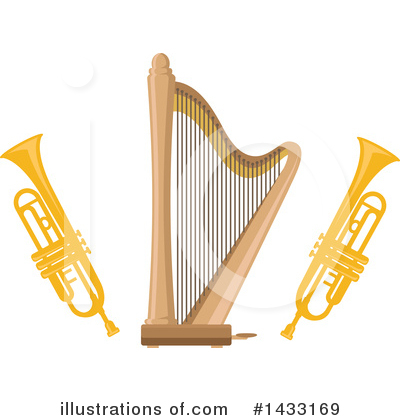 Trumpet Clipart #1433169 by Vector Tradition SM