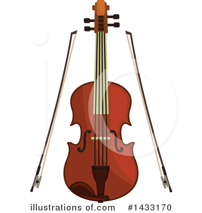 Violin Clipart #1433170 by Vector Tradition SM