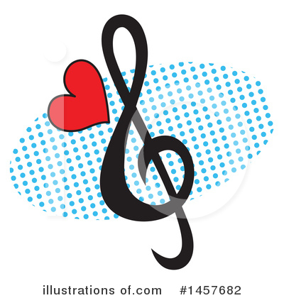 Music Note Clipart #1457682 by Cherie Reve