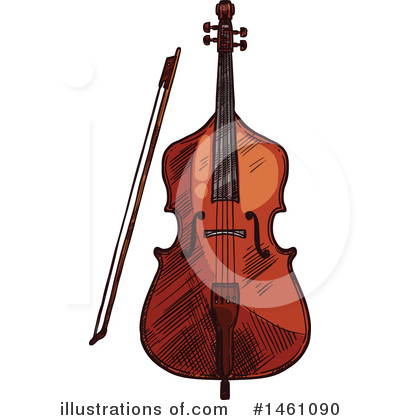 Cello Clipart #1461090 by Vector Tradition SM