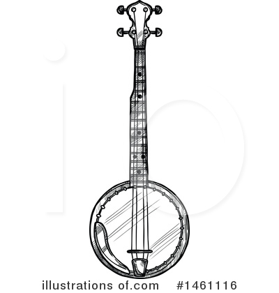 Banjo Clipart #1461116 by Vector Tradition SM
