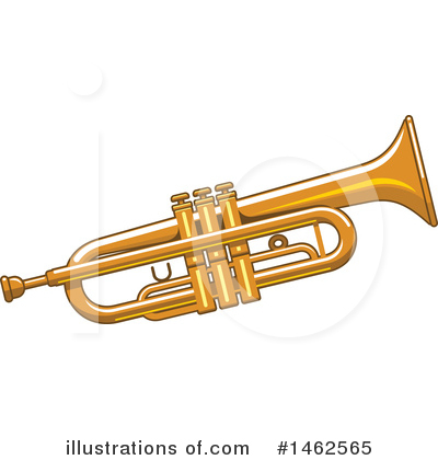Trumpet Clipart #1462565 by Vector Tradition SM