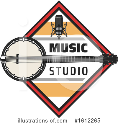 Banjo Clipart #1612265 by Vector Tradition SM