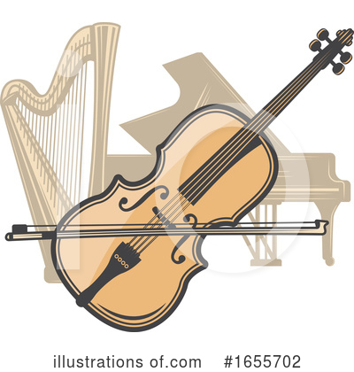 Harp Clipart #1655702 by Vector Tradition SM