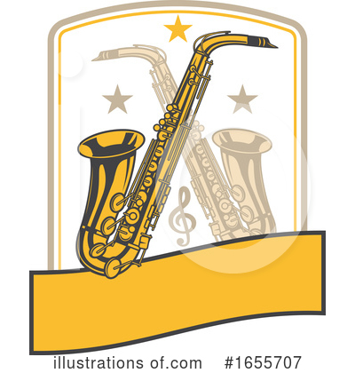 Saxophone Clipart #1655707 by Vector Tradition SM