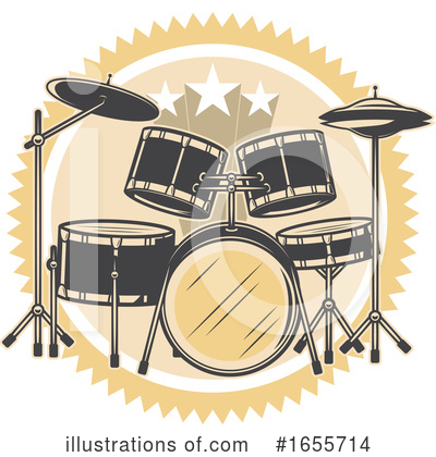 Drum Clipart #1655714 by Vector Tradition SM