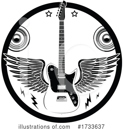 Guitars Clipart #1733637 by Vector Tradition SM