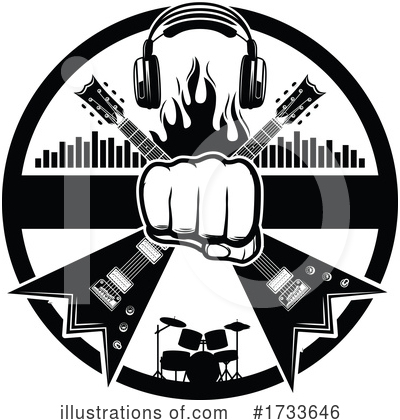 Rock Music Clipart #1733646 by Vector Tradition SM