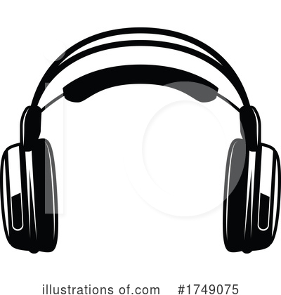 Headphones Clipart #1749075 by Vector Tradition SM