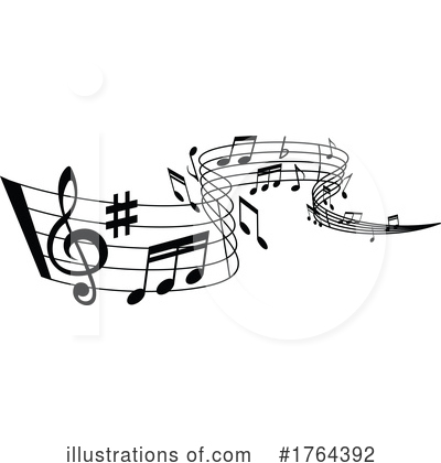 Music Notes Clipart #1764392 by Vector Tradition SM