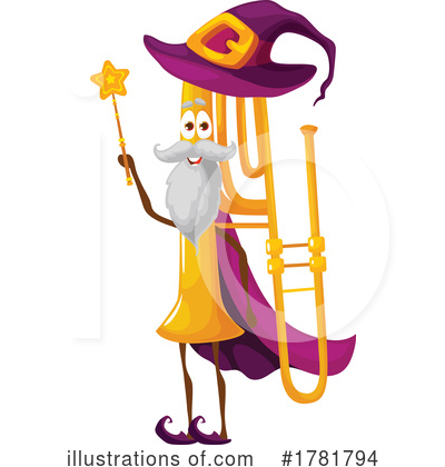 Trumpet Clipart #1781794 by Vector Tradition SM