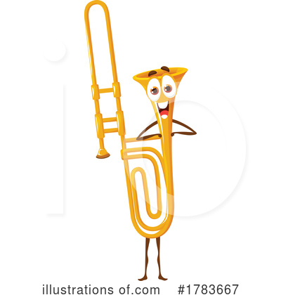 Trumpet Clipart #1783667 by Vector Tradition SM