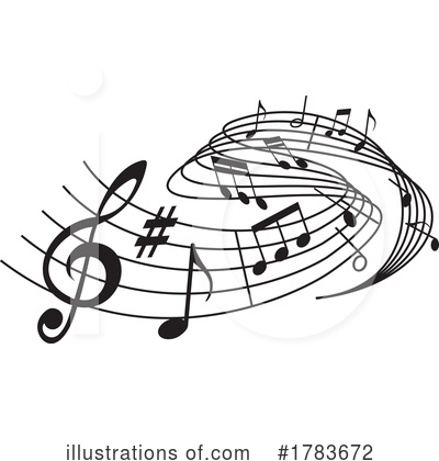 Music Notes Clipart #1783672 by Vector Tradition SM