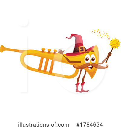 Trumpet Clipart #1784634 by Vector Tradition SM