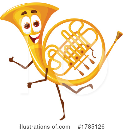 French Horn Clipart #1785126 by Vector Tradition SM