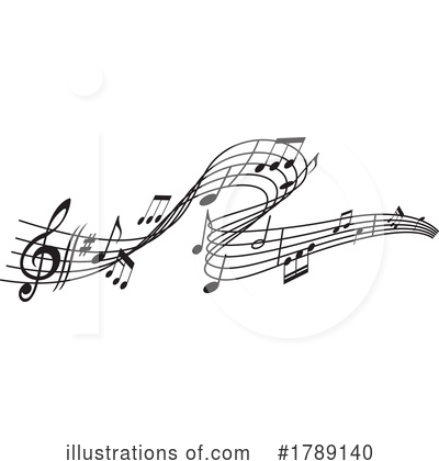 Music Notes Clipart #1789140 by Vector Tradition SM