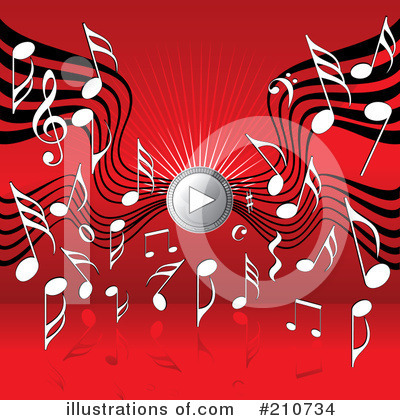 Royalty-Free (RF) Music Clipart Illustration by MilsiArt - Stock Sample #210734