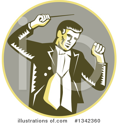 Music Conductor Clipart #1342360 by patrimonio