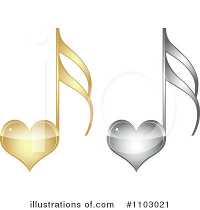 Royalty-Free (RF) Music Note Clipart Illustration by Andrei Marincas - Stock Sample #1103021