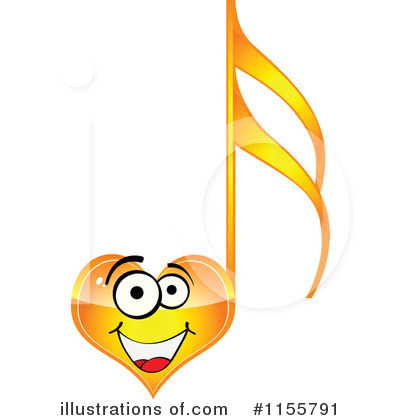 Royalty-Free (RF) Music Note Clipart Illustration by Andrei Marincas - Stock Sample #1155791
