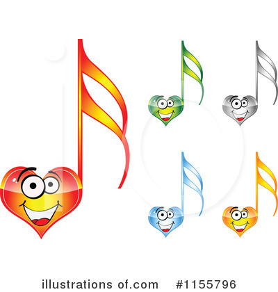 Royalty-Free (RF) Music Note Clipart Illustration by Andrei Marincas - Stock Sample #1155796