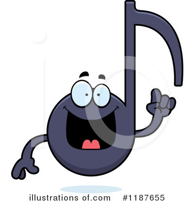 Royalty-Free (RF) Music Note Clipart Illustration by Cory Thoman - Stock Sample #1187655