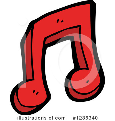 Royalty-Free (RF) Music Note Clipart Illustration by lineartestpilot - Stock Sample #1236340