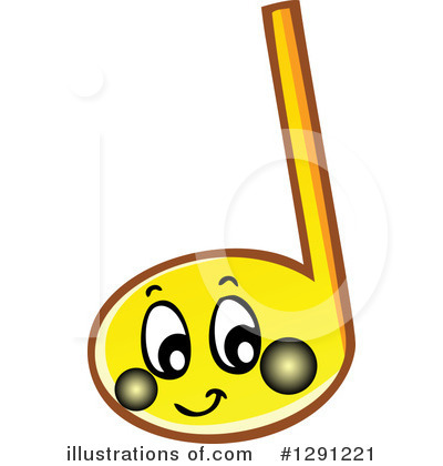 Royalty-Free (RF) Music Note Clipart Illustration by visekart - Stock Sample #1291221