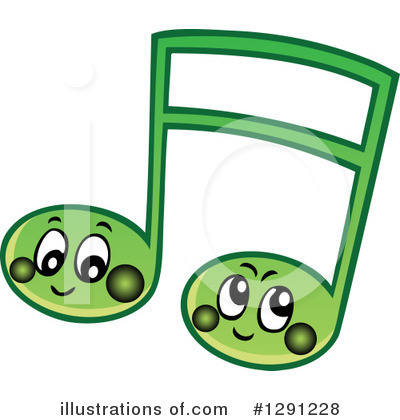 Royalty-Free (RF) Music Note Clipart Illustration by visekart - Stock Sample #1291228