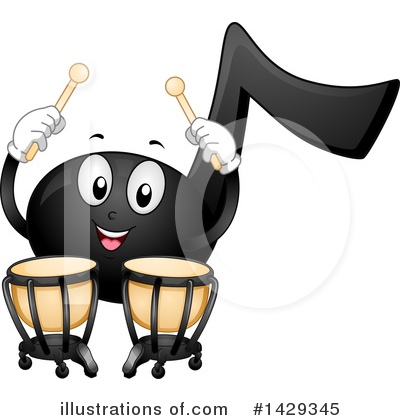 Royalty-Free (RF) Music Note Clipart Illustration by BNP Design Studio - Stock Sample #1429345