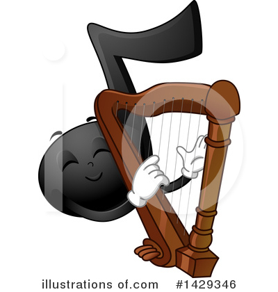 Royalty-Free (RF) Music Note Clipart Illustration by BNP Design Studio - Stock Sample #1429346
