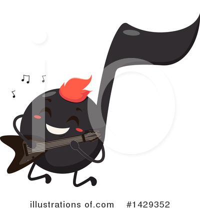 Royalty-Free (RF) Music Note Clipart Illustration by BNP Design Studio - Stock Sample #1429352