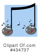 Music Note Clipart #434737 by Hit Toon