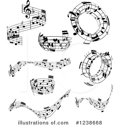 Sheet Music Clipart #1238668 by KJ Pargeter