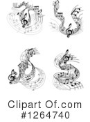 Music Notes Clipart #1264740 by Vector Tradition SM