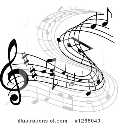 Royalty-Free (RF) Music Notes Clipart Illustration by Vector Tradition SM - Stock Sample #1266049