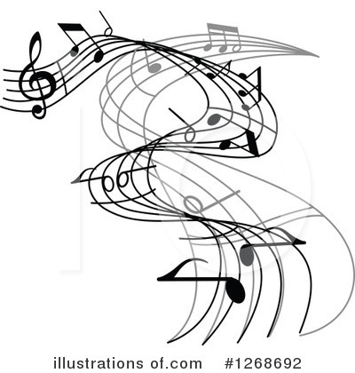 Royalty-Free (RF) Music Notes Clipart Illustration by Vector Tradition SM - Stock Sample #1268692
