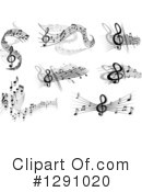 Music Notes Clipart #1291020 by Vector Tradition SM