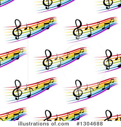 Royalty-Free (RF) Music Notes Clipart Illustration by Vector Tradition SM - Stock Sample #1304688