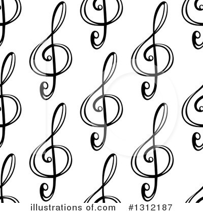 Royalty-Free (RF) Music Notes Clipart Illustration by Vector Tradition SM - Stock Sample #1312187