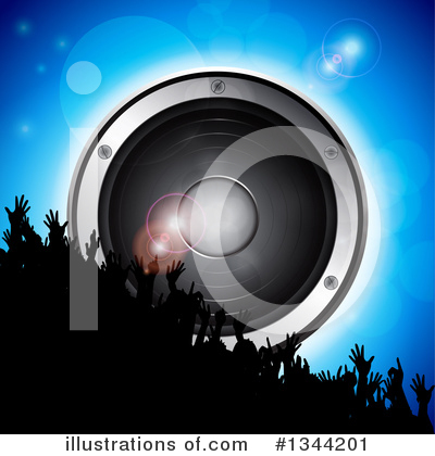 Royalty-Free (RF) Music Speaker Clipart Illustration by elaineitalia - Stock Sample #1344201