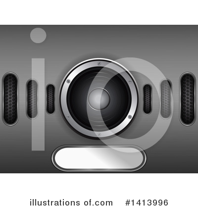 Royalty-Free (RF) Music Speaker Clipart Illustration by elaineitalia - Stock Sample #1413996