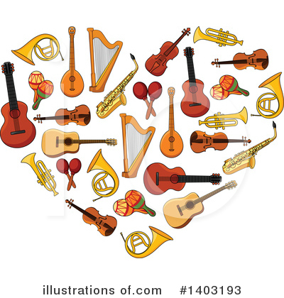 Royalty-Free (RF) Musical Instrument Clipart Illustration by Vector Tradition SM - Stock Sample #1403193