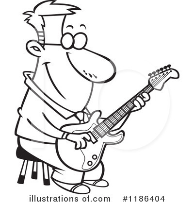 Royalty-Free (RF) Musician Clipart Illustration by toonaday - Stock Sample #1186404