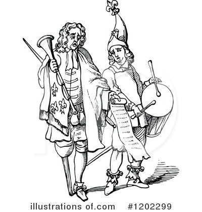 Royalty-Free (RF) Musician Clipart Illustration by Prawny Vintage - Stock Sample #1202299