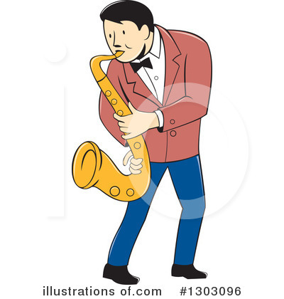 Royalty-Free (RF) Musician Clipart Illustration by patrimonio - Stock Sample #1303096
