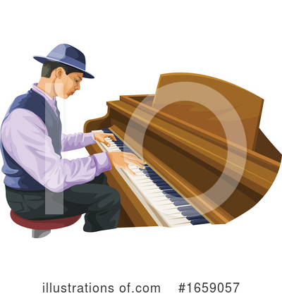 Pianist Clipart #1659057 by Morphart Creations
